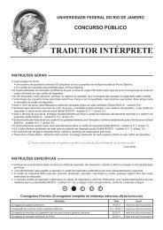 Tradutor Intérprete - Português-Francês - NCE/UFRJ