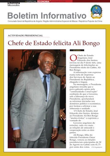 Boletim Informativo - Consulado Geral da República de Angola Macau