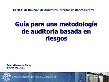 Guía para una metodología de auditoría basada en riesgos