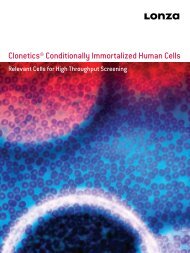 Clonetics® Conditionally Immortalized Human Cells - Lonza
