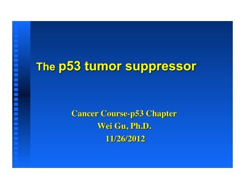 The p53 tumor suppressor Biology Diagrams