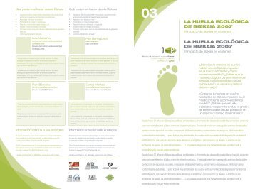 la huella ecológica de bizkaia 2007 la huella ecológica de bizkaia ...