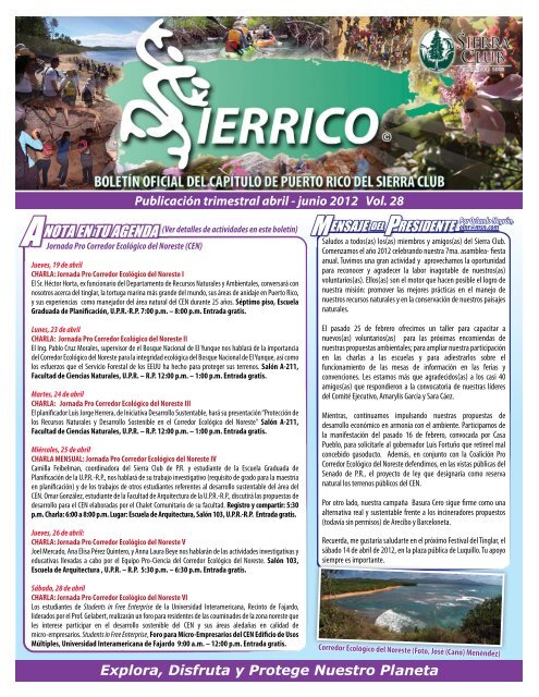 First Page Sierra Club Puerto Rico First Page Sierra Club Puerto Rico