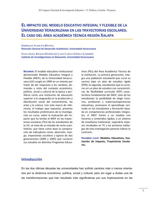 El impacto del modelo educativo integral y flexible de la Universidad ...