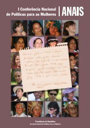 Anais da I Conferência Nacional de Políticas para as Mulheres