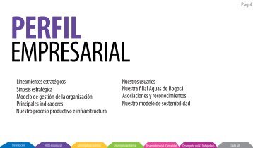 Perfil empresarial - Acueducto de Bogotá