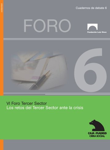 Los retos del Tercer Sector ante la crisis - Fundación Luis Vives