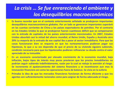 La crisis económica mundial y su impacto en la economía dominicana