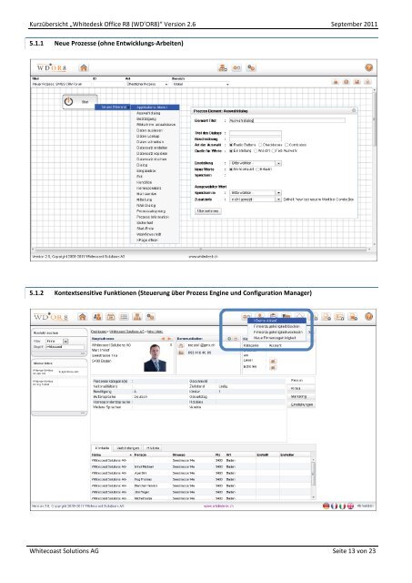 Kurzübersicht Whitedesk Office R8 (WD'OR8) - Whitecoast Solutions ...