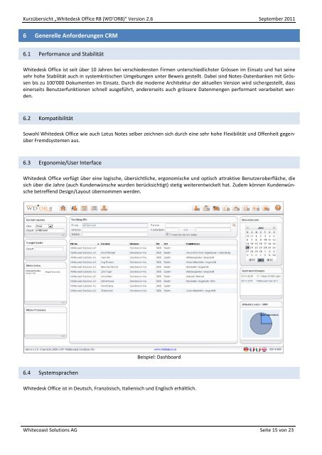 Kurzübersicht Whitedesk Office R8 (WD'OR8) - Whitecoast Solutions ...