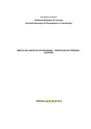 contrato de programa - teresina - agespisa - Prefeitura Municipal de ...