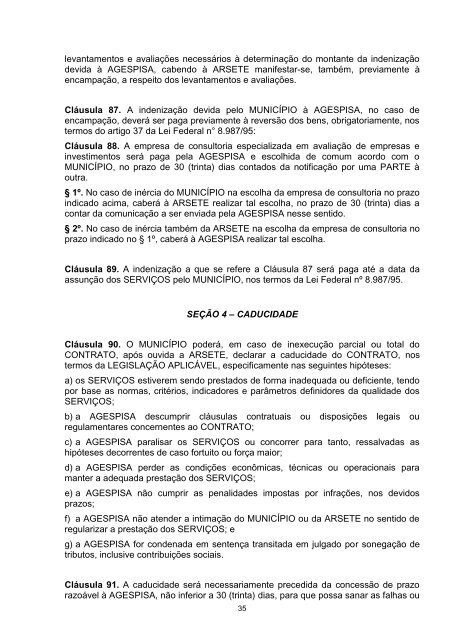 contrato de programa - teresina - agespisa - Prefeitura Municipal de ...