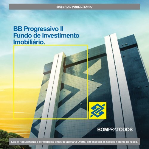 BB Progressivo II Fundo de Investimento Imobiliário FII - Safra