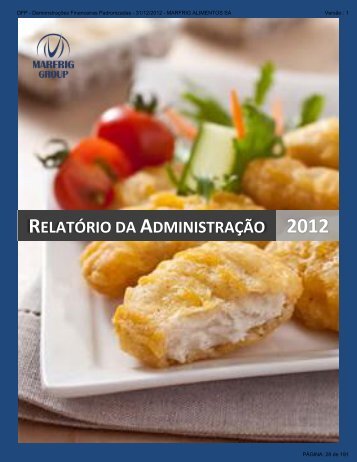 Demonstrações Financeiras Anuais Completas 2012 - Marfrig