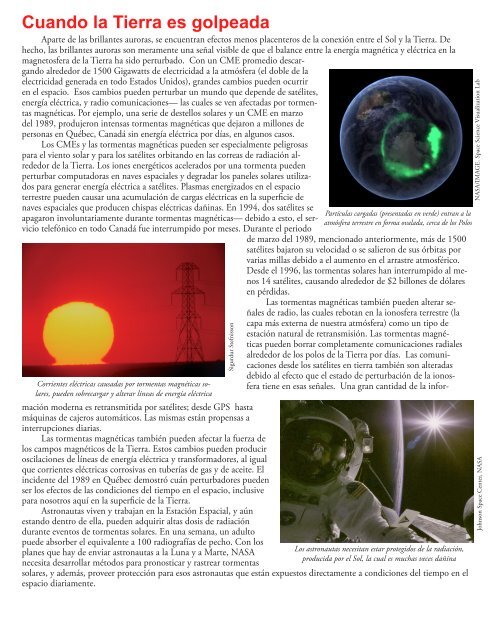 Condiciones del tiempo en el espacio - Stereo - NASA