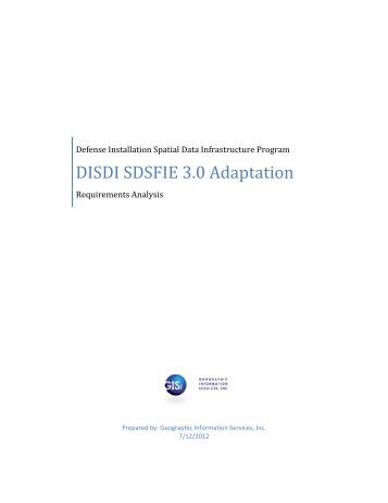 DISDI Adaptation Requirements Analysis (7 ... - Sdsfieonline.org