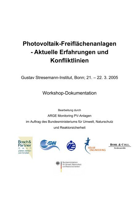 Photovoltaik-Freiflächenanlagen - Erneuerbare Energien