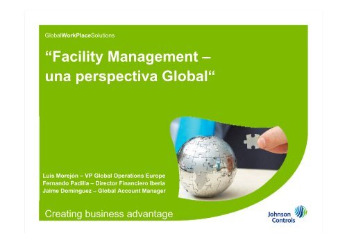 “Facility Management – una perspectiva Global“ - Aparejadores de ...