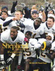 Spring 11 magazine.indd - Shepherd University