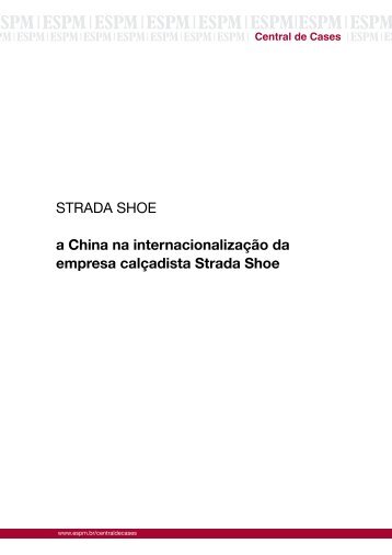 STRADA SHOE a China na internacionalização da empresa ... - ESPM