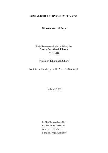 Estudo comparativo entre Humanos e outros Primatas