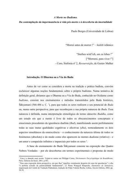 Pensamento posterior” Chögyam Trungpa Rinpoche (Tradução)