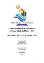 Radiografia dos Gastos Públicos com Mídia na Cidade ... - Igepri.org