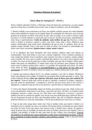 Carta de Inácio a Policarpo - estef