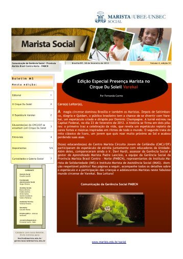 Boletim Marista Social Edição 51 Especial Presença Marista