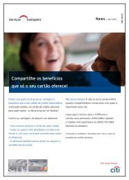 Compartilhe os benefícios que só o seu cartão oferece! - Citibank