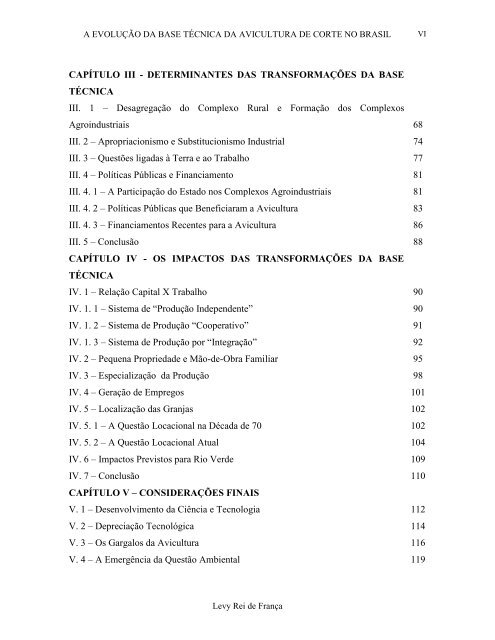 A EVOLUÇÃO DA BASE TÉCNICA DA AVICULTURA ... - Blog do Levy