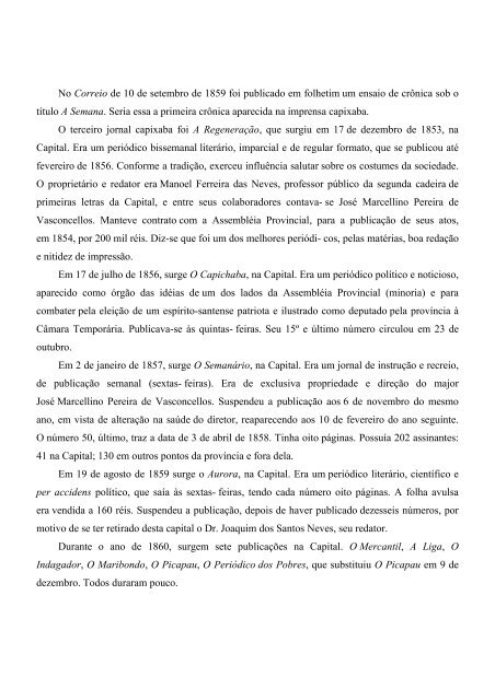 Impressões Capixabas 165 anos de jornalismo no Espírito Santo