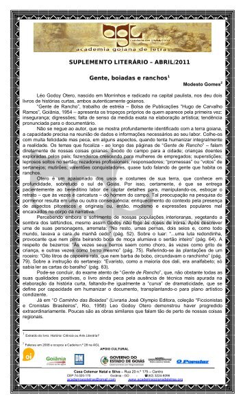 versão completa em pdf - Academia Goiana de Letras