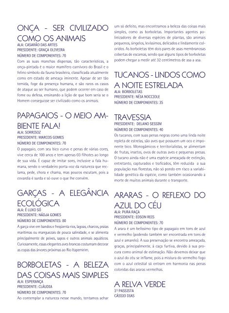 Revista 2011 - Beija-Flor