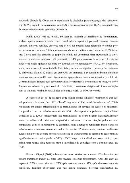 análise do perfil pneumofuncional dos trabalhadores de ... - Unama