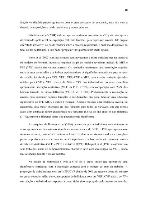 análise do perfil pneumofuncional dos trabalhadores de ... - Unama