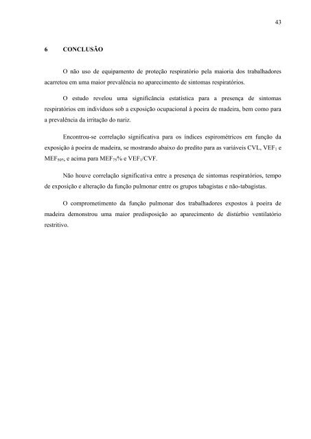 análise do perfil pneumofuncional dos trabalhadores de ... - Unama