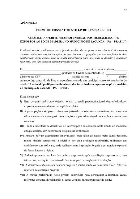 análise do perfil pneumofuncional dos trabalhadores de ... - Unama