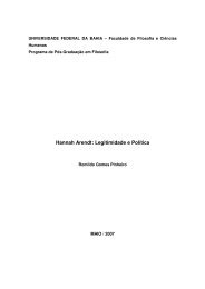 Hannah Arendt: Legitimidade e Política - Programa de Pós ...