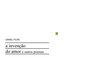 A Invenção do Amor e outros poemas - beco do Gato Preto