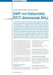 Grosswärmepumpen (GWP) - Walter Wettstein AG