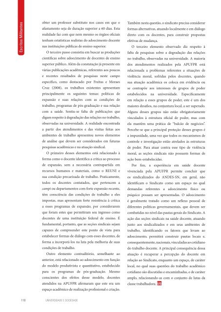 Revista Universidade e Sociedade - Andes-SN