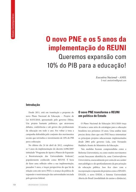 Revista Universidade e Sociedade - Andes-SN