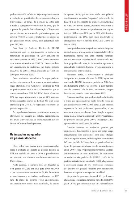 Revista Universidade e Sociedade - Andes-SN