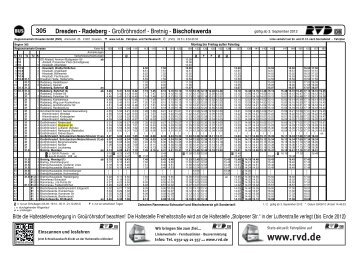 305 Dresden - Radeberg - Großröhrsdorf - Bretnig - Bischofswerda