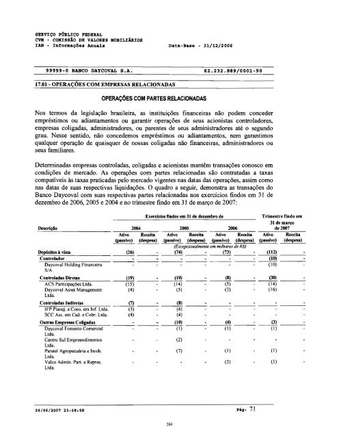 Prospecto IPO - Daycoval