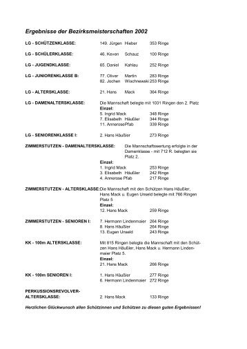 KW30: Bezirksmeisterschaften 2002 - ZV-Sontheim