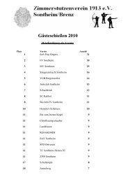 KW52: Gästeschießen 2010 - ZV-Sontheim