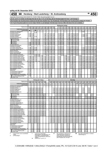 Fahrplan