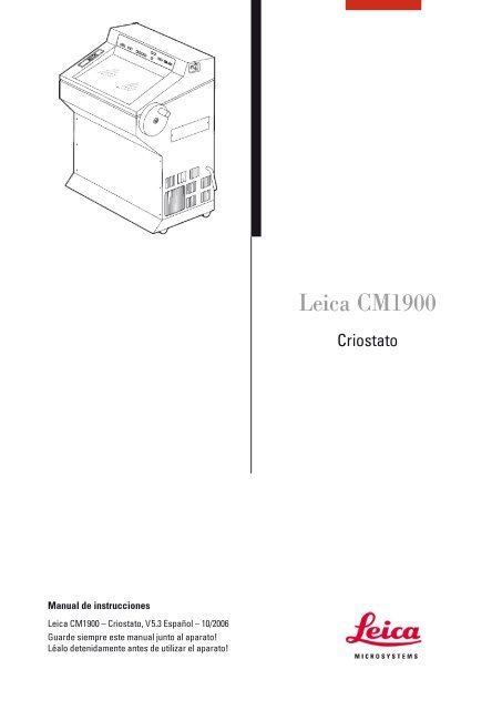 Leica CM1900 - Leica Microsystems